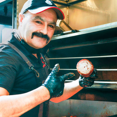 Happy customer with Brazos smoker